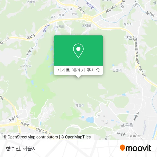 향수산 지도