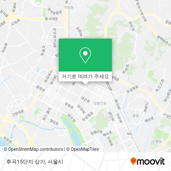 후곡15단지 상가 지도