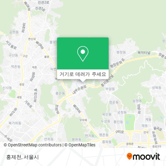 홍제천 지도