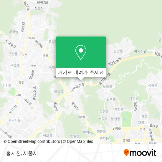 홍제천 지도