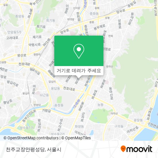 천주교장안평성당 지도