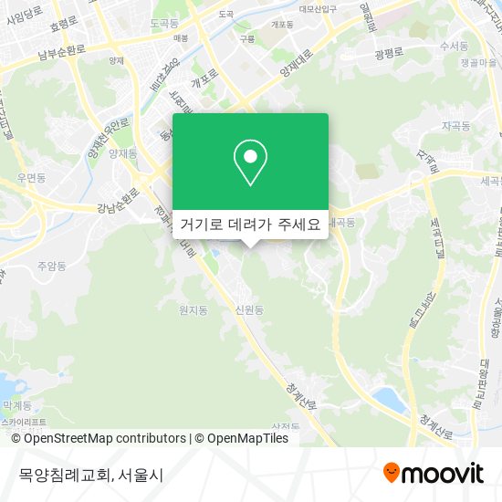 목양침례교회 지도