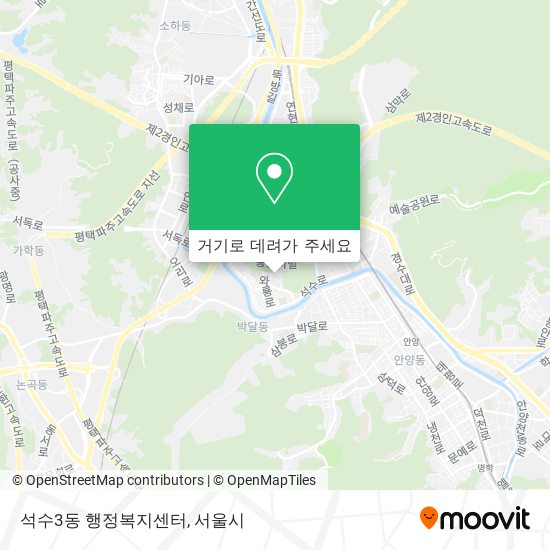 석수3동 행정복지센터 지도