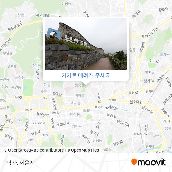 낙산 지도