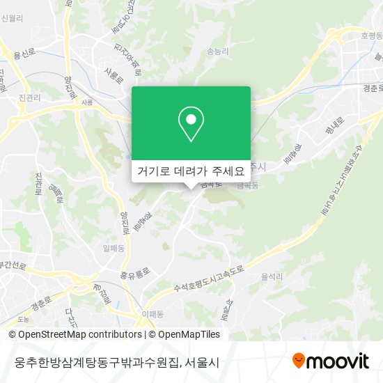 웅추한방삼계탕동구밖과수원집 지도