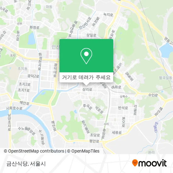 금산식당 지도