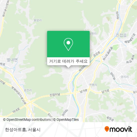 한성아트홈 지도