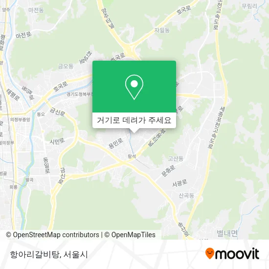 항아리갈비탕 지도