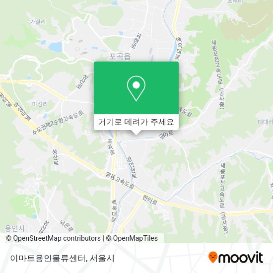 이마트용인물류센터 지도