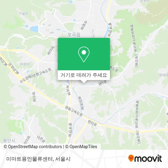 이마트용인물류센터 지도
