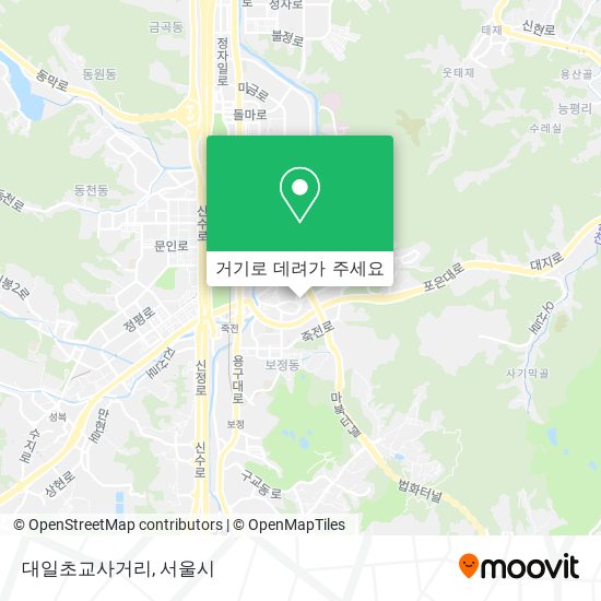 대일초교사거리 지도