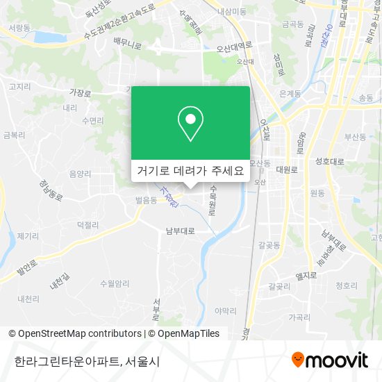 한라그린타운아파트 지도