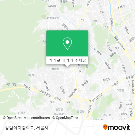 성암여자중학교 지도