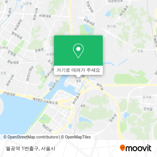 월곶역 1번출구 지도