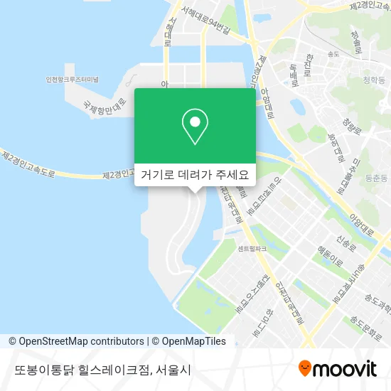 또봉이통닭 힐스레이크점 지도