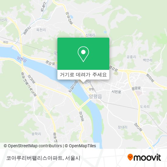 코아루리버팰리스아파트 지도