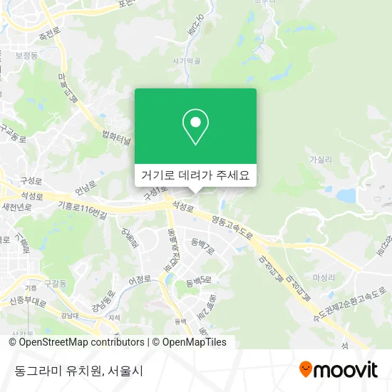 동그라미 유치원 지도