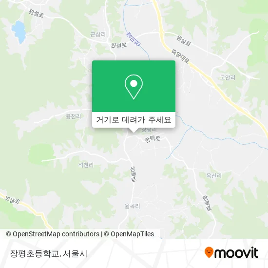 장평초등학교 지도