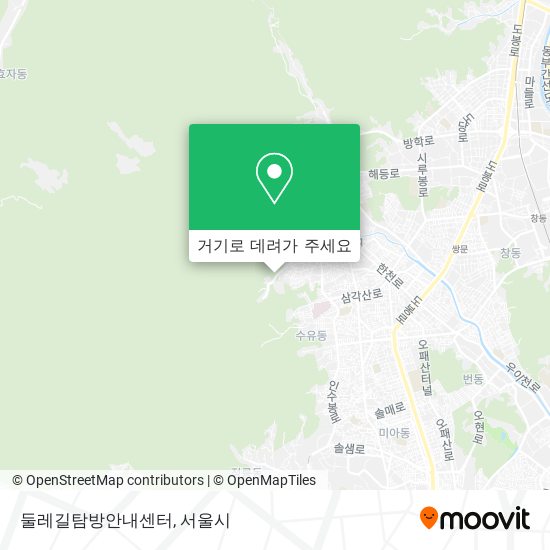 둘레길탐방안내센터 지도