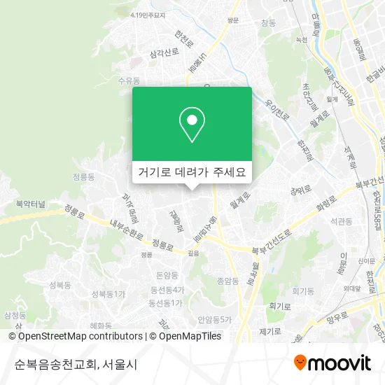 순복음송천교회 지도