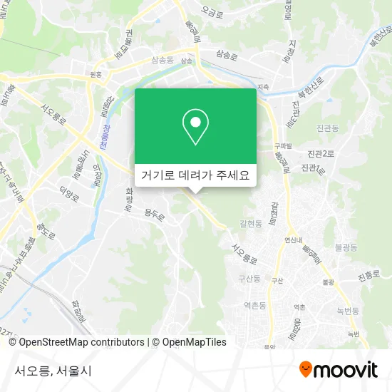 서오릉 지도
