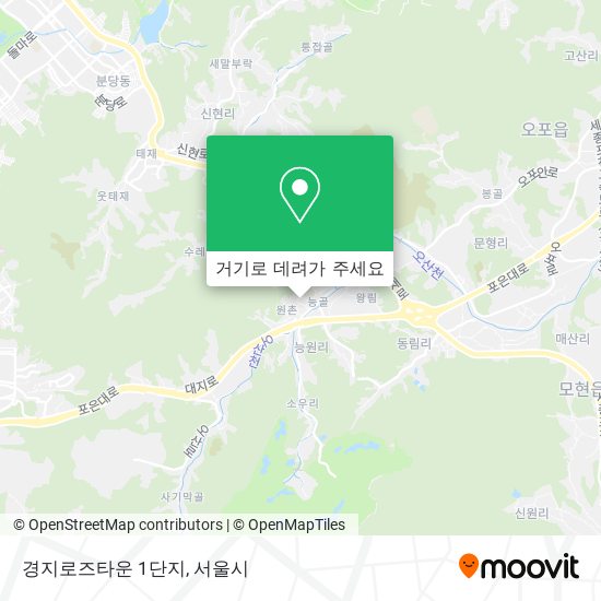 경지로즈타운 1단지 지도