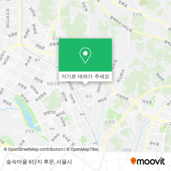 숲속마을 6단지 후문 지도