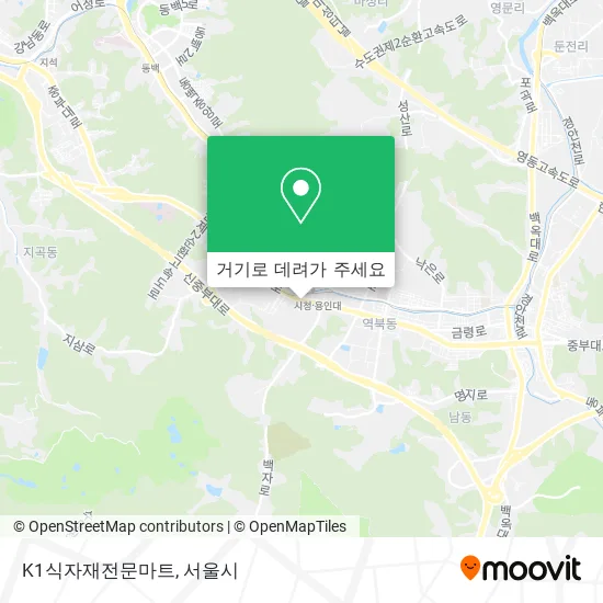 K1식자재전문마트 지도