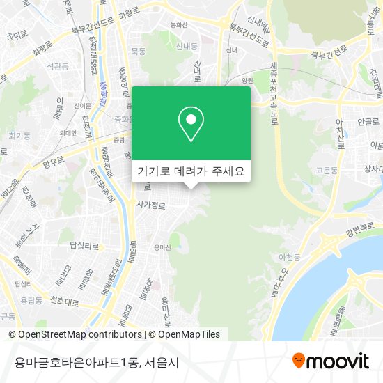 용마금호타운아파트1동 지도