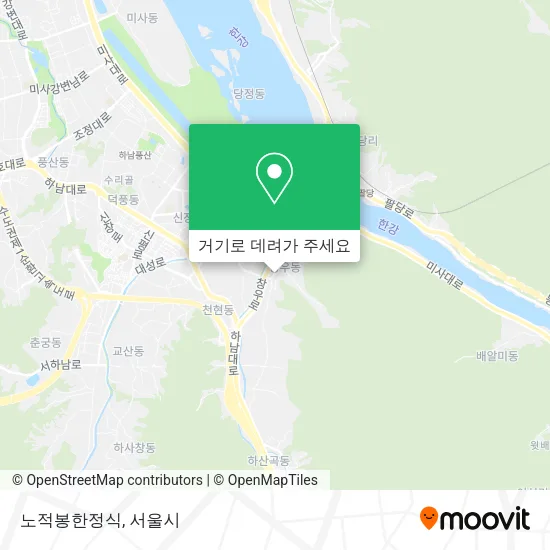 노적봉한정식 지도