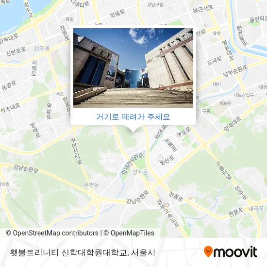 횃불트리니티 신학대학원대학교 지도