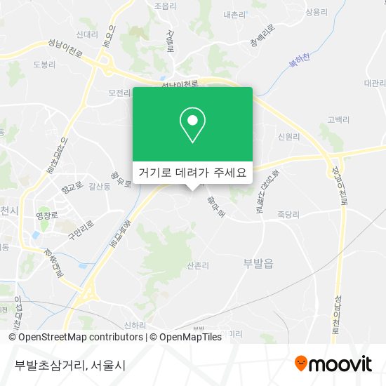 부발초삼거리 지도