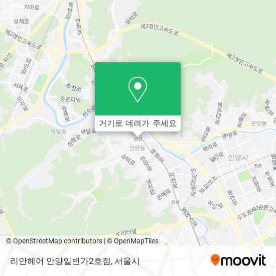 리안헤어 안양일번가2호점 지도