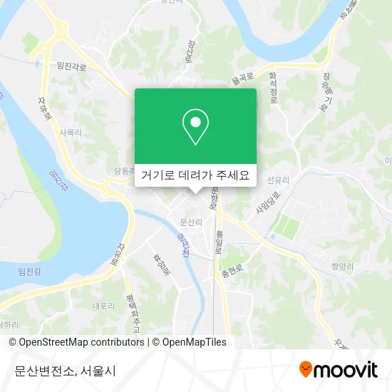 문산변전소 지도