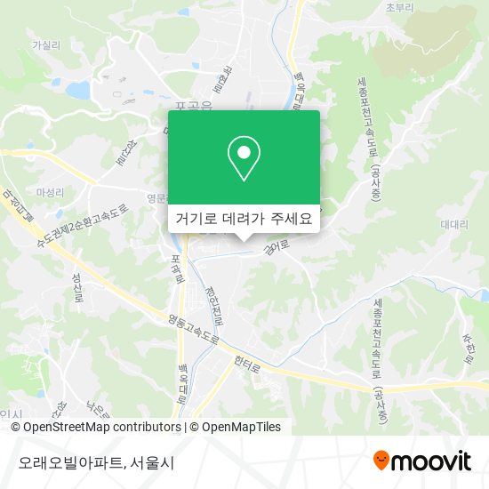 오래오빌아파트 지도