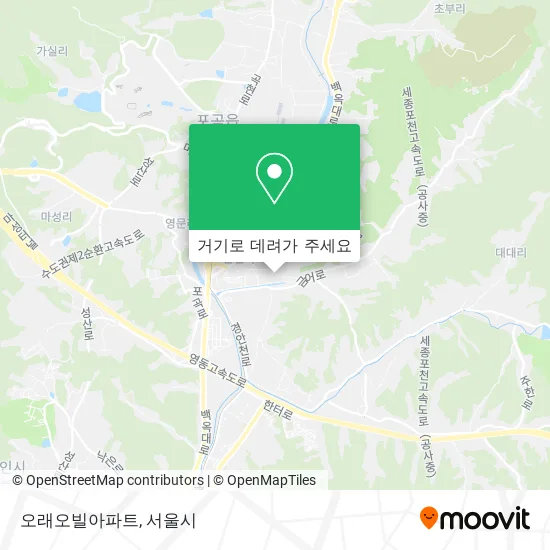 오래오빌아파트 지도
