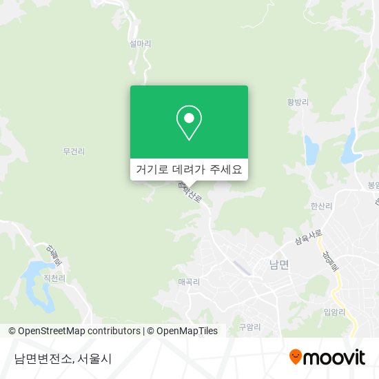 남면변전소 지도