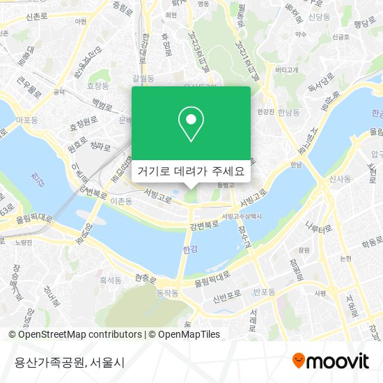 용산가족공원 지도