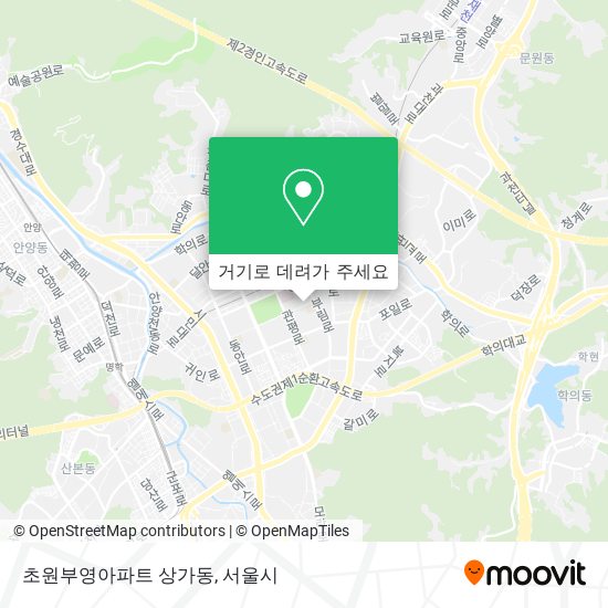 초원부영아파트 상가동 지도