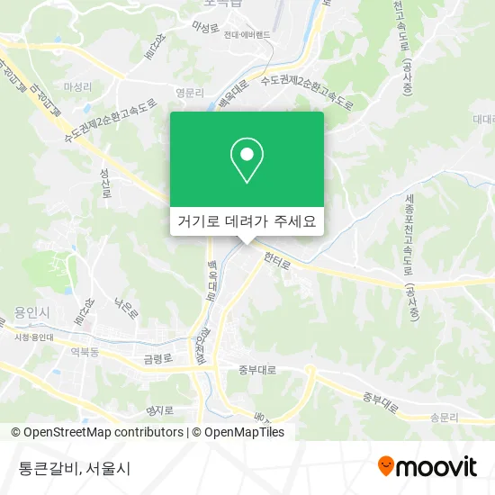 통큰갈비 지도