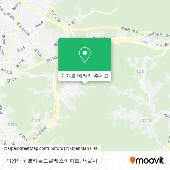 의왕백운밸리골드클래스아파트 지도
