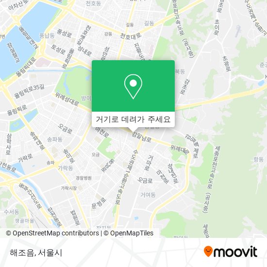 해조음 지도