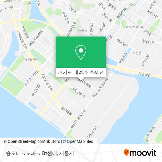 송도테크노파크 Bt센터 지도
