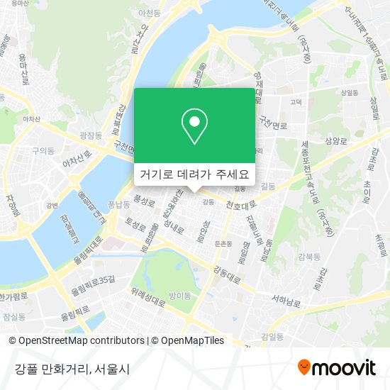 강풀 만화거리 지도