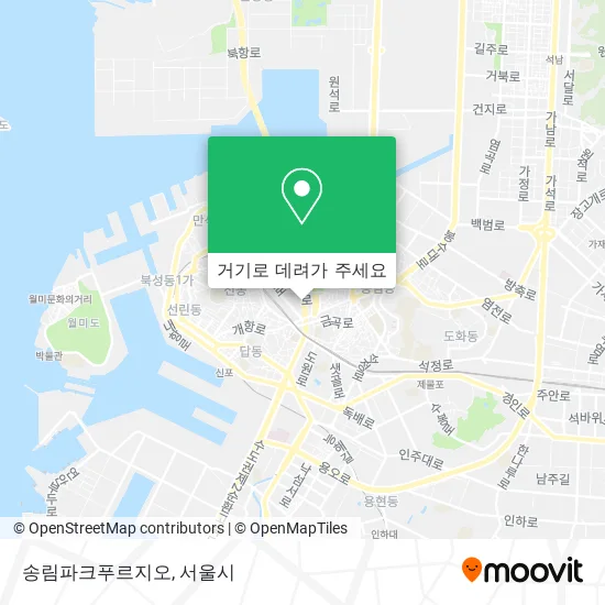 송림파크푸르지오 지도