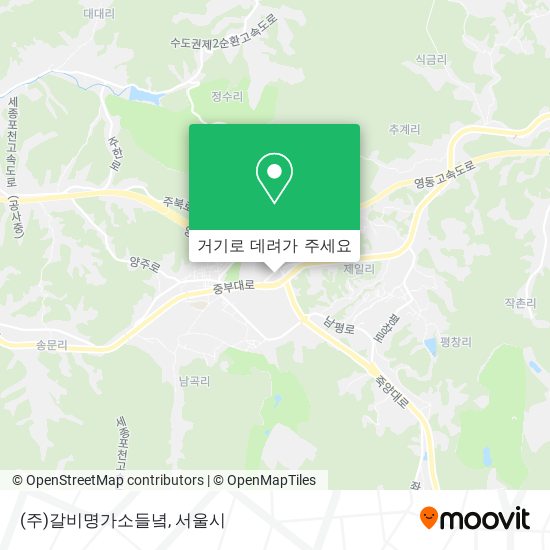 (주)갈비명가소들녘 지도