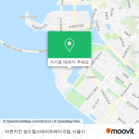 바른치킨 송도힐스테이트레이크점 지도