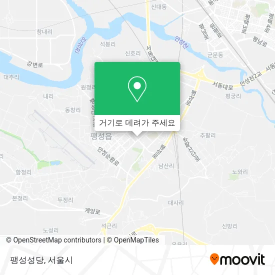 팽성성당 지도