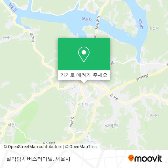 설악임시버스터미널 지도