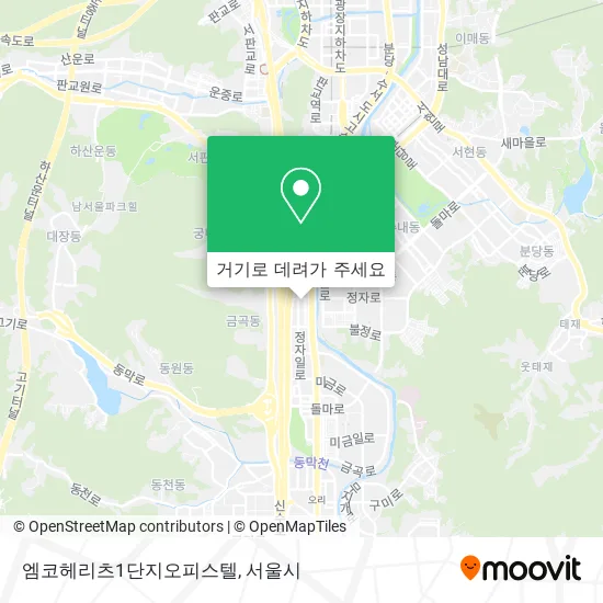 엠코헤리츠1단지오피스텔 지도